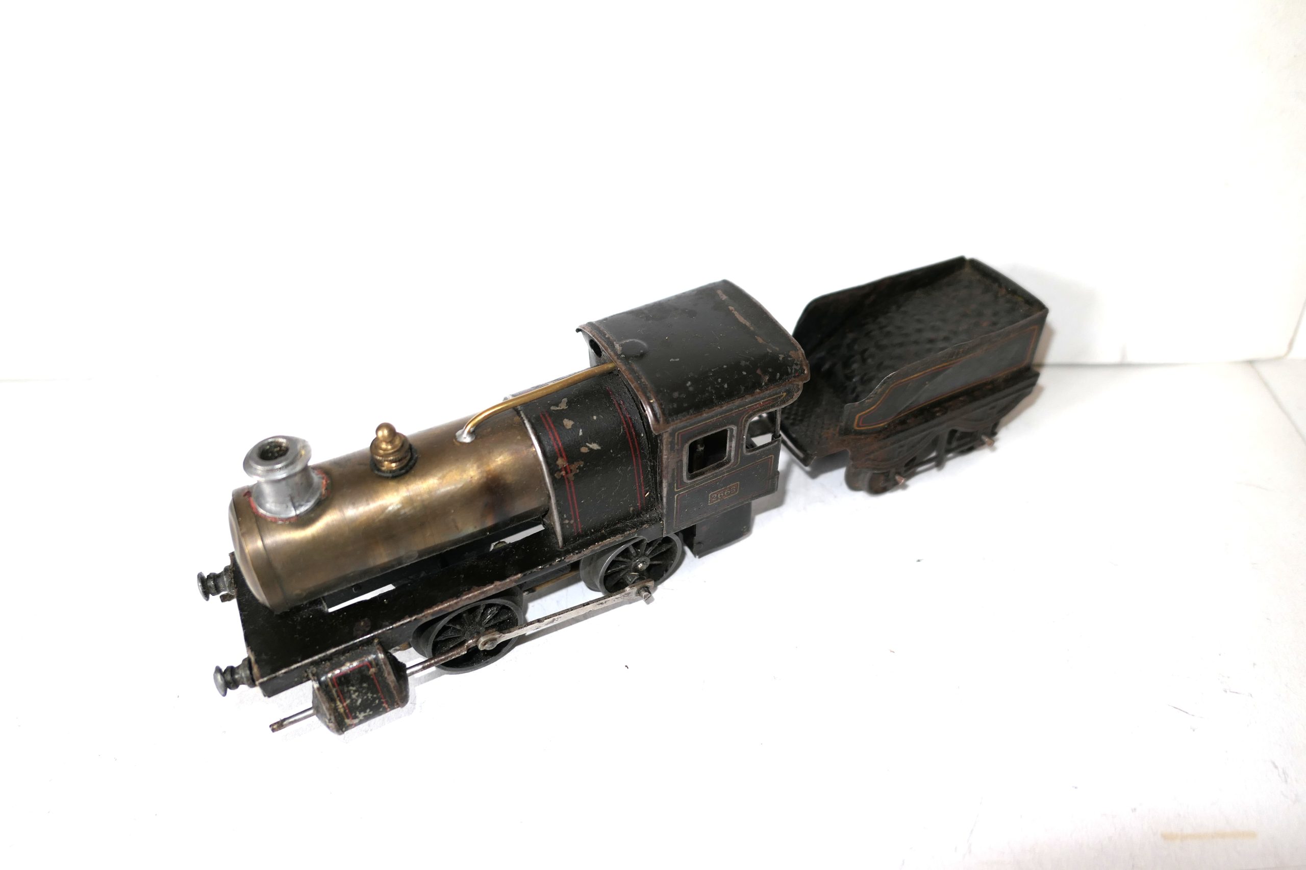 Bing 0 Gauge LNWR / Continential Lined black 0-4-0 Loco & Tender No.2663, Live Steam - unboxed - Good - £125 - Image 6