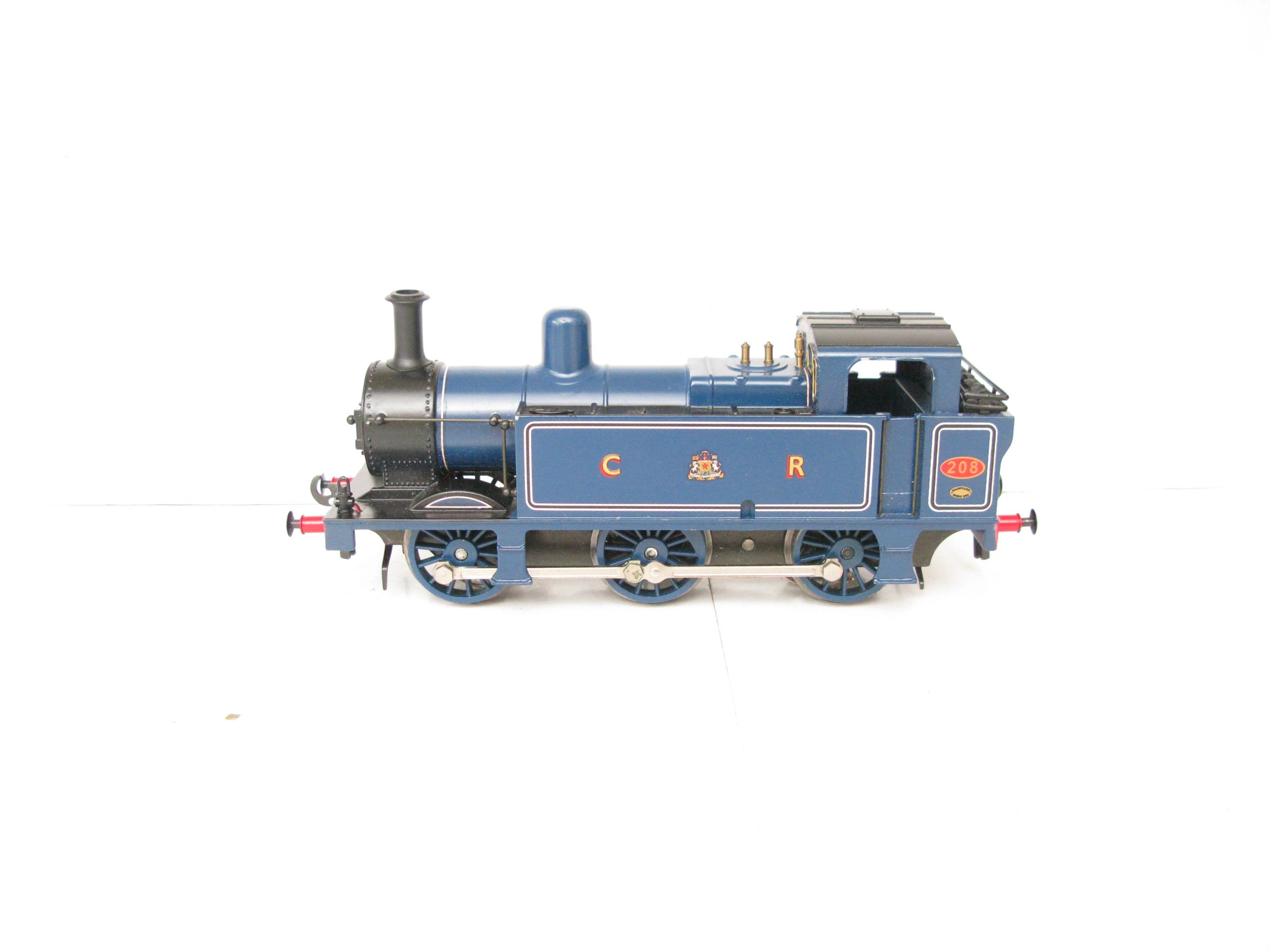Darstaed 0 Gauge Modern issue 0-6-0 CR Lined Blue Class 3F Jinty Tank Loco No.208, 3-rail electric - Boxed - Near Mint to Mint boxed - Image 2