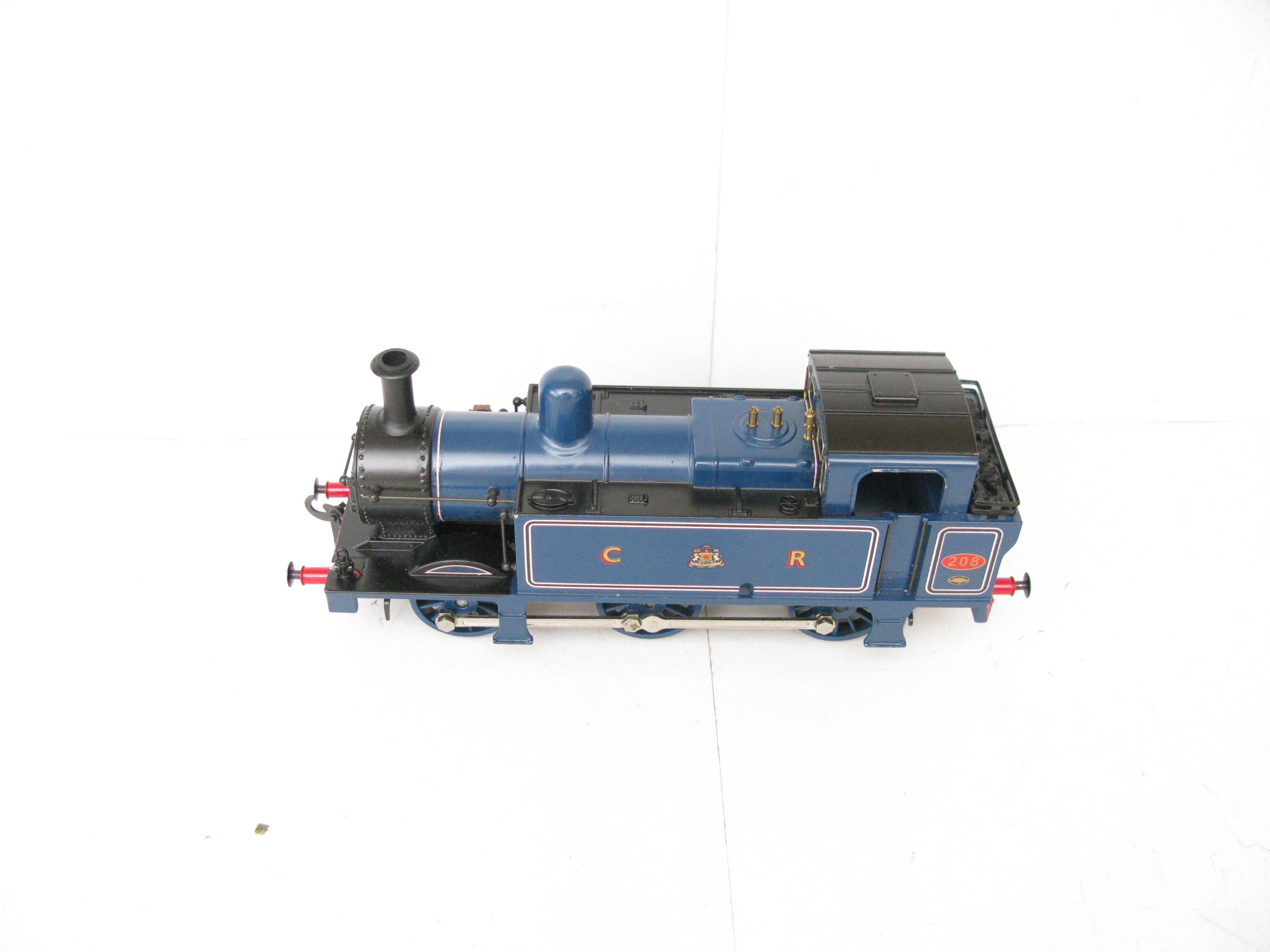 Darstaed 0 Gauge Modern issue 0-6-0 CR Lined Blue Class 3F Jinty Tank Loco No.208, 3-rail electric - Boxed - Near Mint to Mint boxed - Image 3