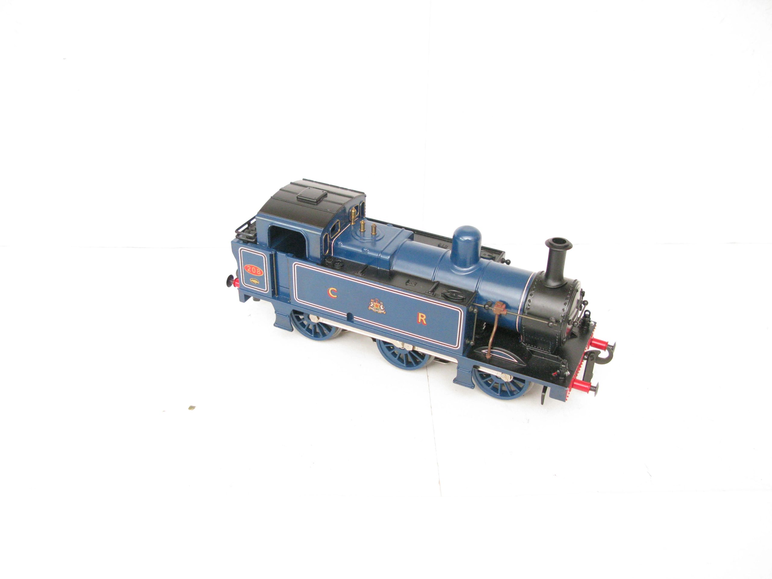 Darstaed 0 Gauge Modern issue 0-6-0 CR Lined Blue Class 3F Jinty Tank Loco No.208, 3-rail electric - Boxed - Near Mint to Mint boxed - Image 6