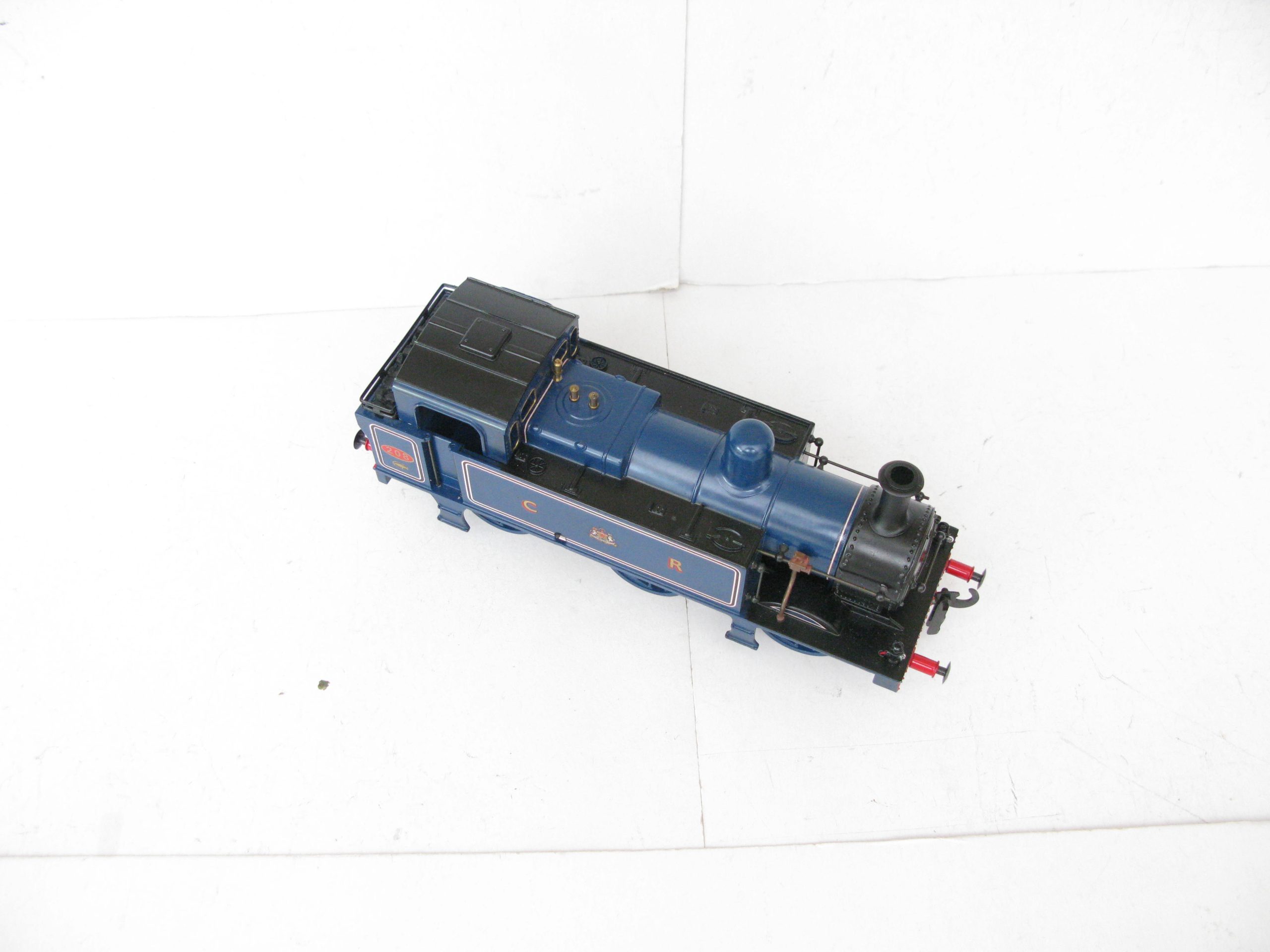 Darstaed 0 Gauge Modern issue 0-6-0 CR Lined Blue Class 3F Jinty Tank Loco No.208, 3-rail electric - Boxed - Near Mint to Mint boxed - Image 7