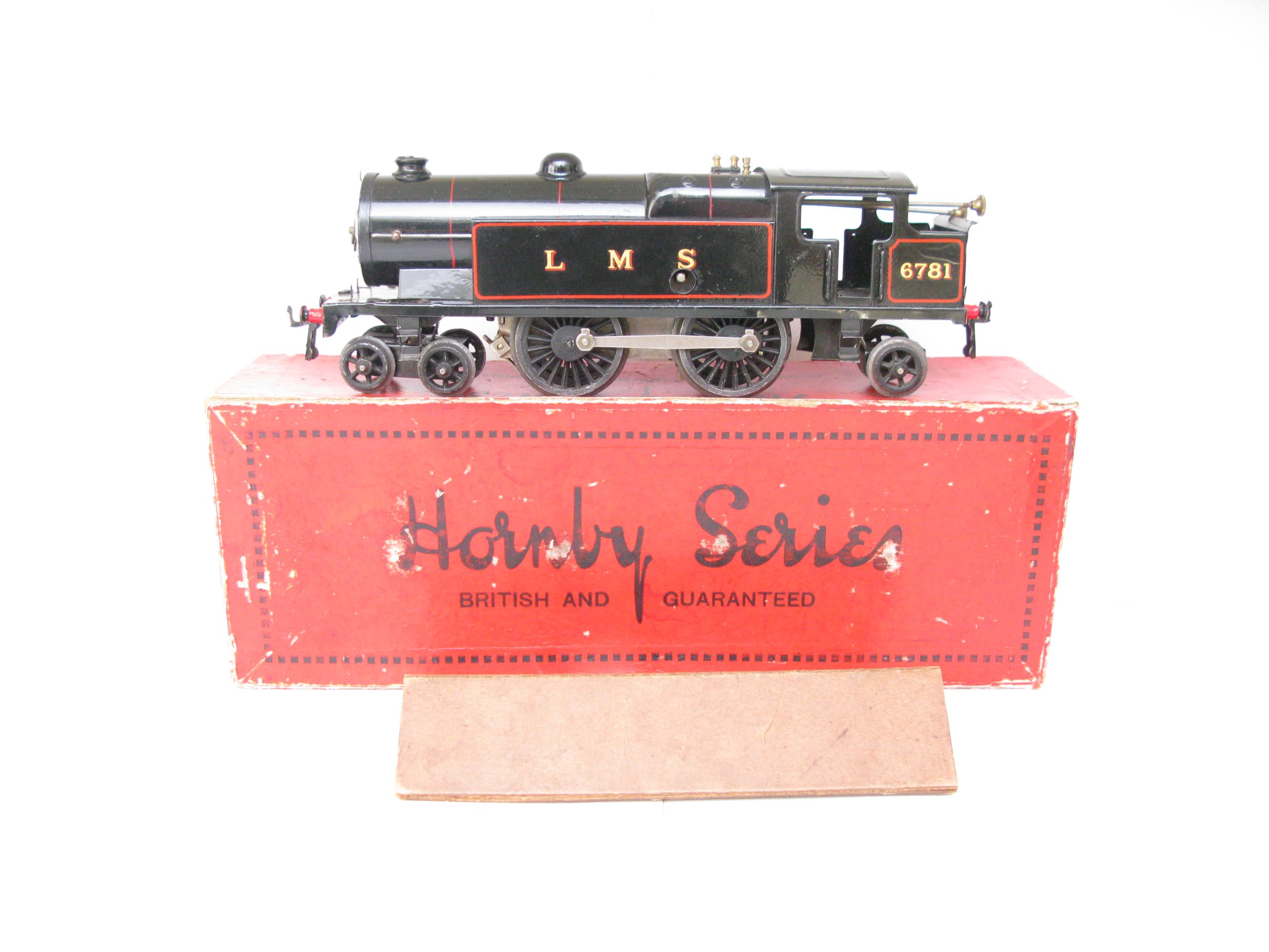 Hornby 0 Gauge No.2C Special Tank Loco LMS Lined Black No.6781, Clockwork - Boxed - Image 4
