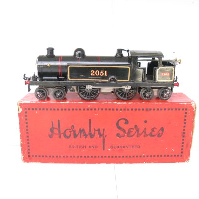 Hornby 0 Gauge No.2 4-4-4 Tank Loco LMS Lined Black No.2051, Clockwork Circa 1928/29 - Boxed