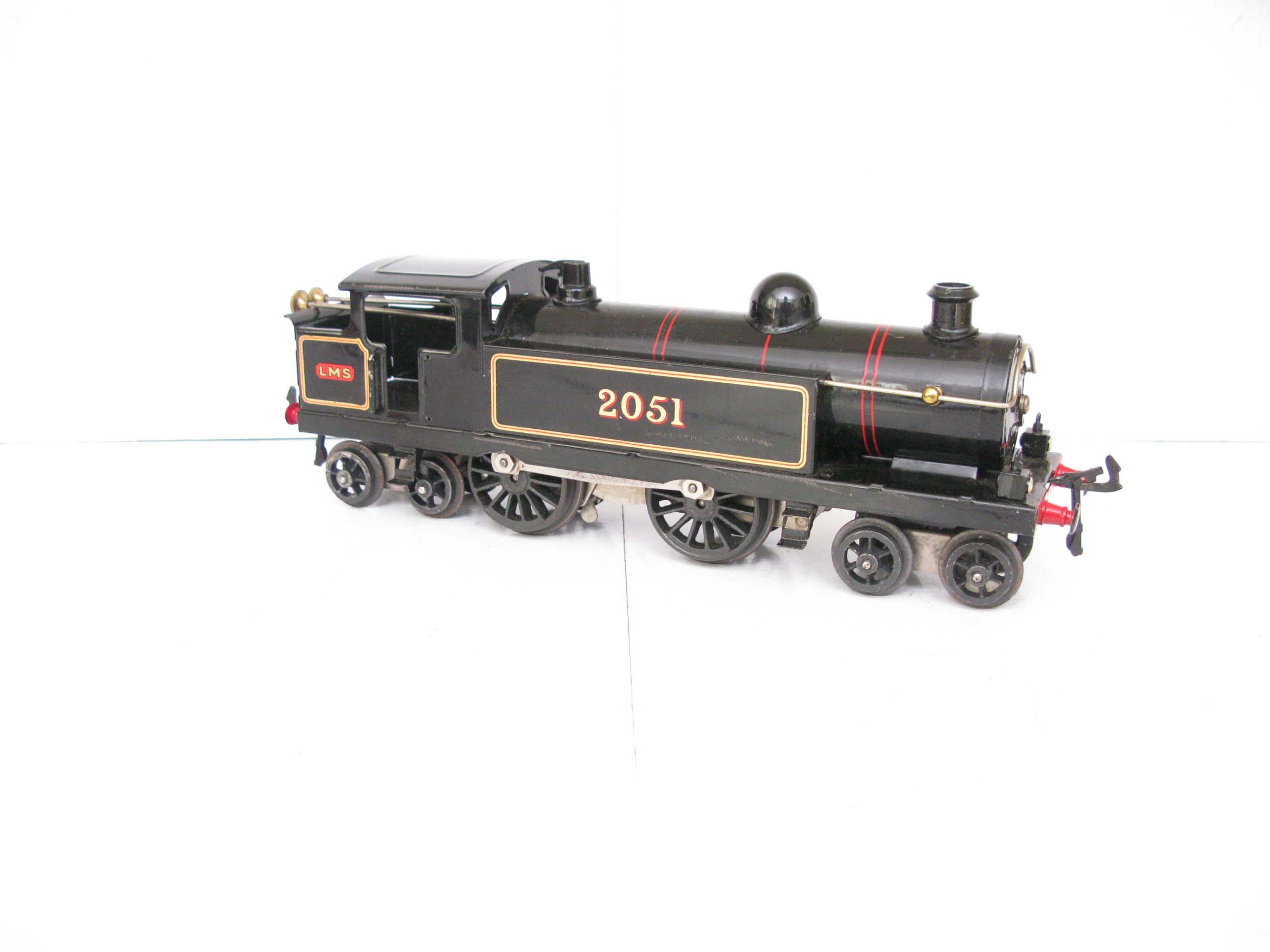 Hornby 0 Gauge No.2 4-4-4 Tank Loco LMS Lined Black No.2051, Clockwork Circa 1928/29 - Boxed - Image 5