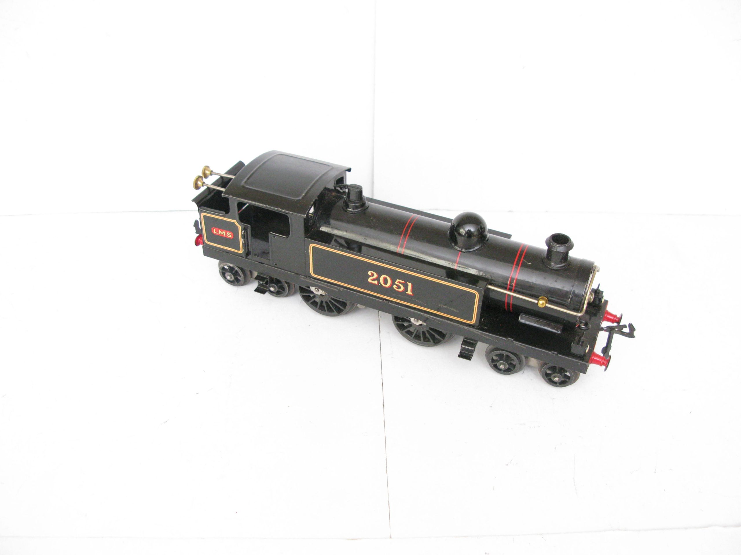 Hornby 0 Gauge No.2 4-4-4 Tank Loco LMS Lined Black No.2051, Clockwork Circa 1928/29 - Boxed - Image 6