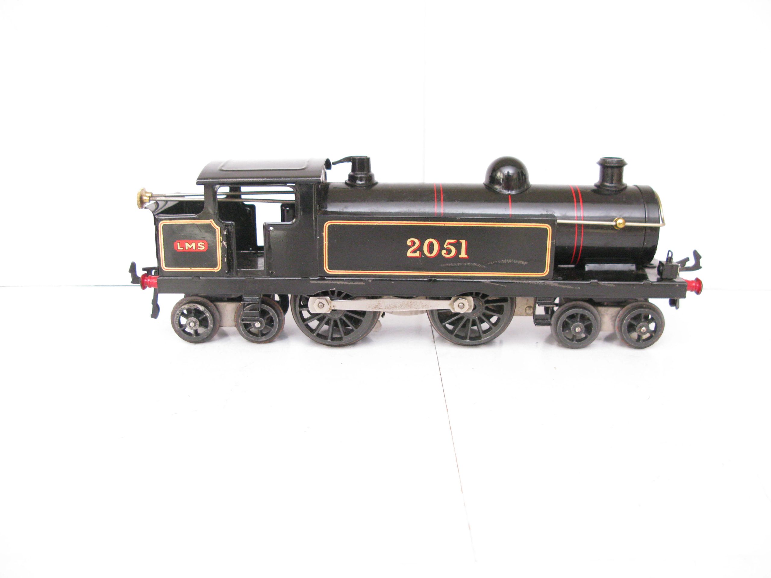 Hornby 0 Gauge No.2 4-4-4 Tank Loco LMS Lined Black No.2051, Clockwork Circa 1928/29 - Boxed - Image 7