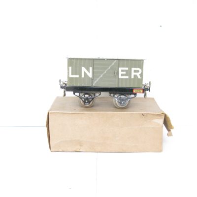 Hornby 0 Gauge Early Nut and bolt NE No.1 Luggage van Circa 1925 - Boxed