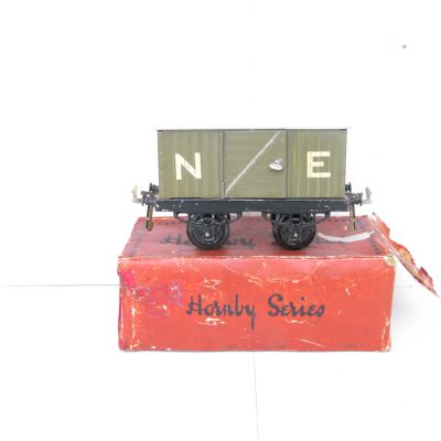 Hornby 0 Gauge Early Nut and bolt NE No.1 Luggage van Circa 1926 - Boxed