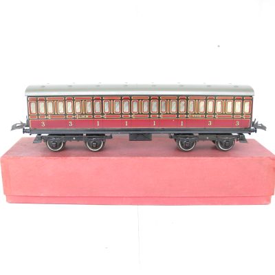 Hornby 0 Gauge No.2 1st/3rd LMS Passenger coach - Boxed - Excellent/plus