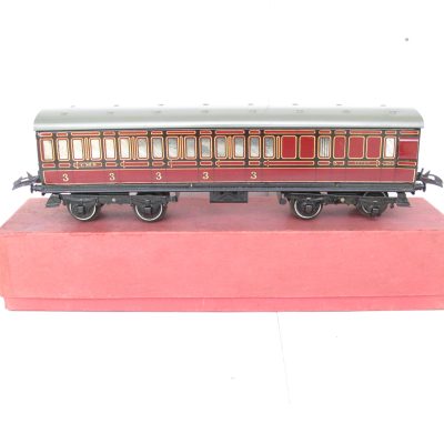 Hornby 0 Gauge No.2 All 3rd LMS Passenger Brake end coach - Boxed - Excellent/plus