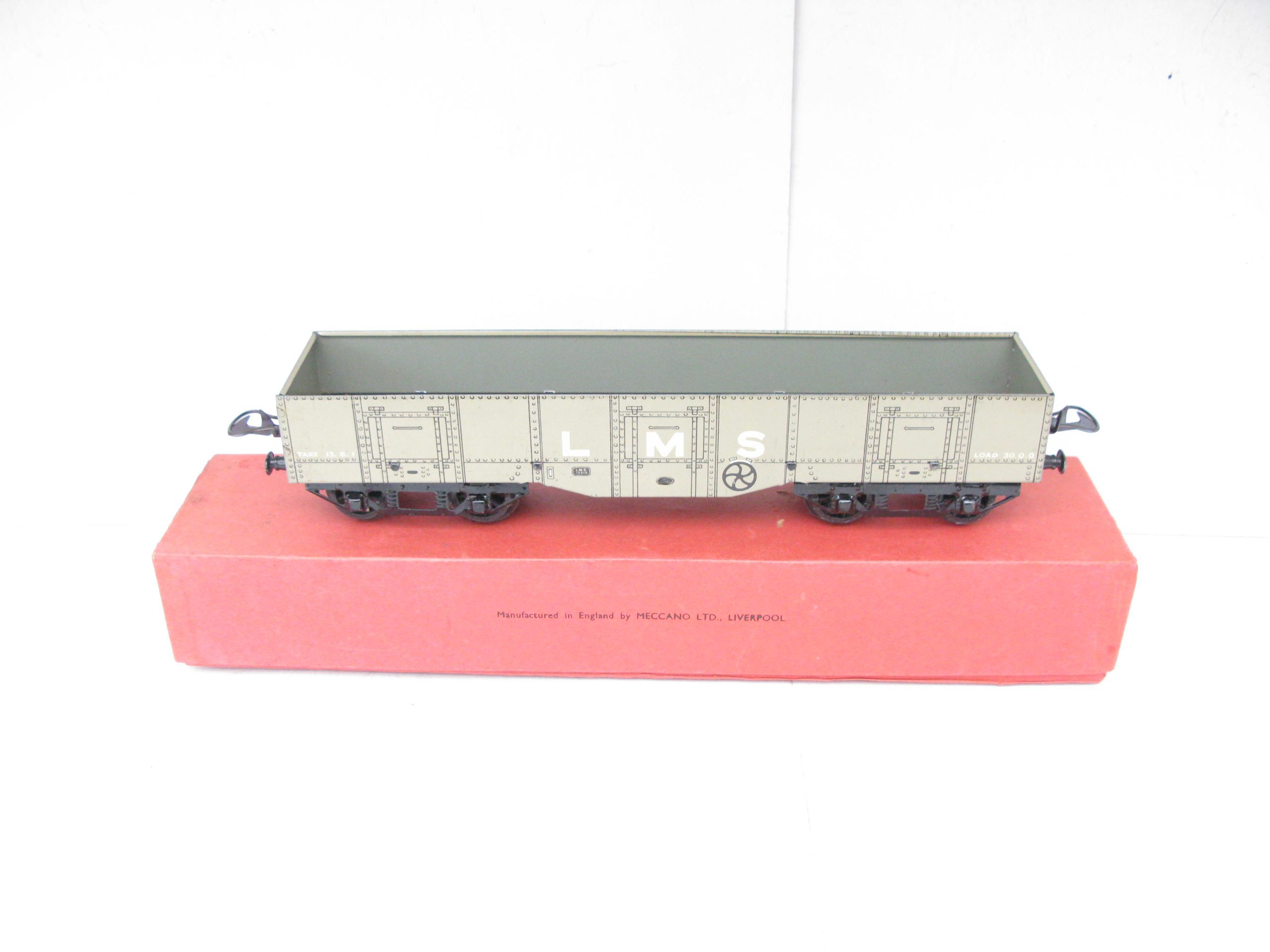 Hornby 0 Gauge High Capacity Wagon LMS Coal - Boxed in a Factory over labelled No.2 Timber wagon Box - Near Mint to Mint - Image 2