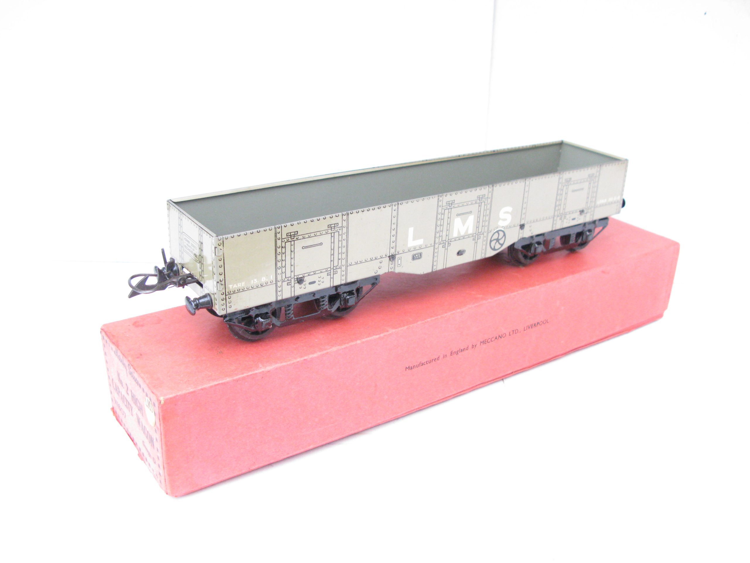 Hornby 0 Gauge High Capacity Wagon LMS Coal - Boxed in a Factory over labelled No.2 Timber wagon Box - Near Mint to Mint - Image 4