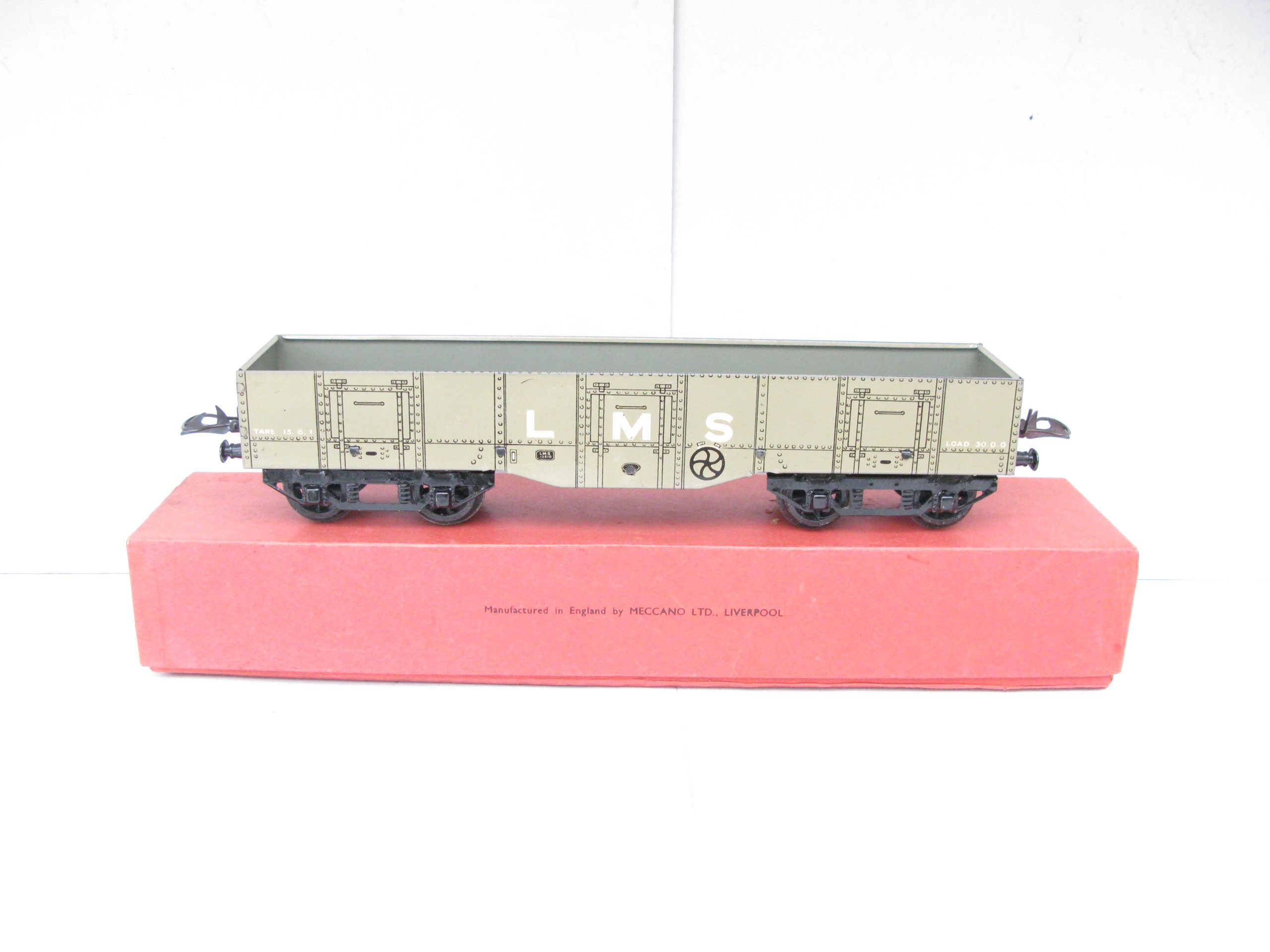 Hornby 0 Gauge High Capacity Wagon LMS Coal - Boxed in a Factory over labelled No.2 Timber wagon Box - Near Mint to Mint - Image 5
