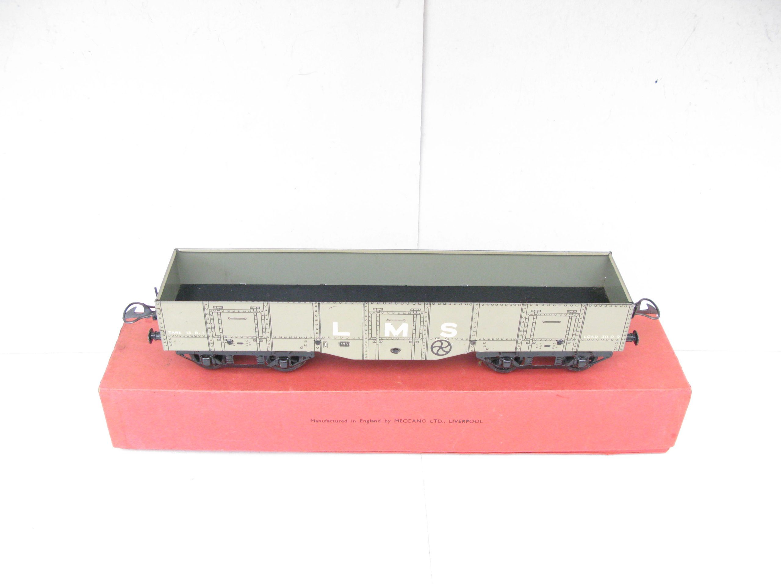 Hornby 0 Gauge High Capacity Wagon LMS Coal - Boxed in a Factory over labelled No.2 Timber wagon Box - Near Mint to Mint - Image 6