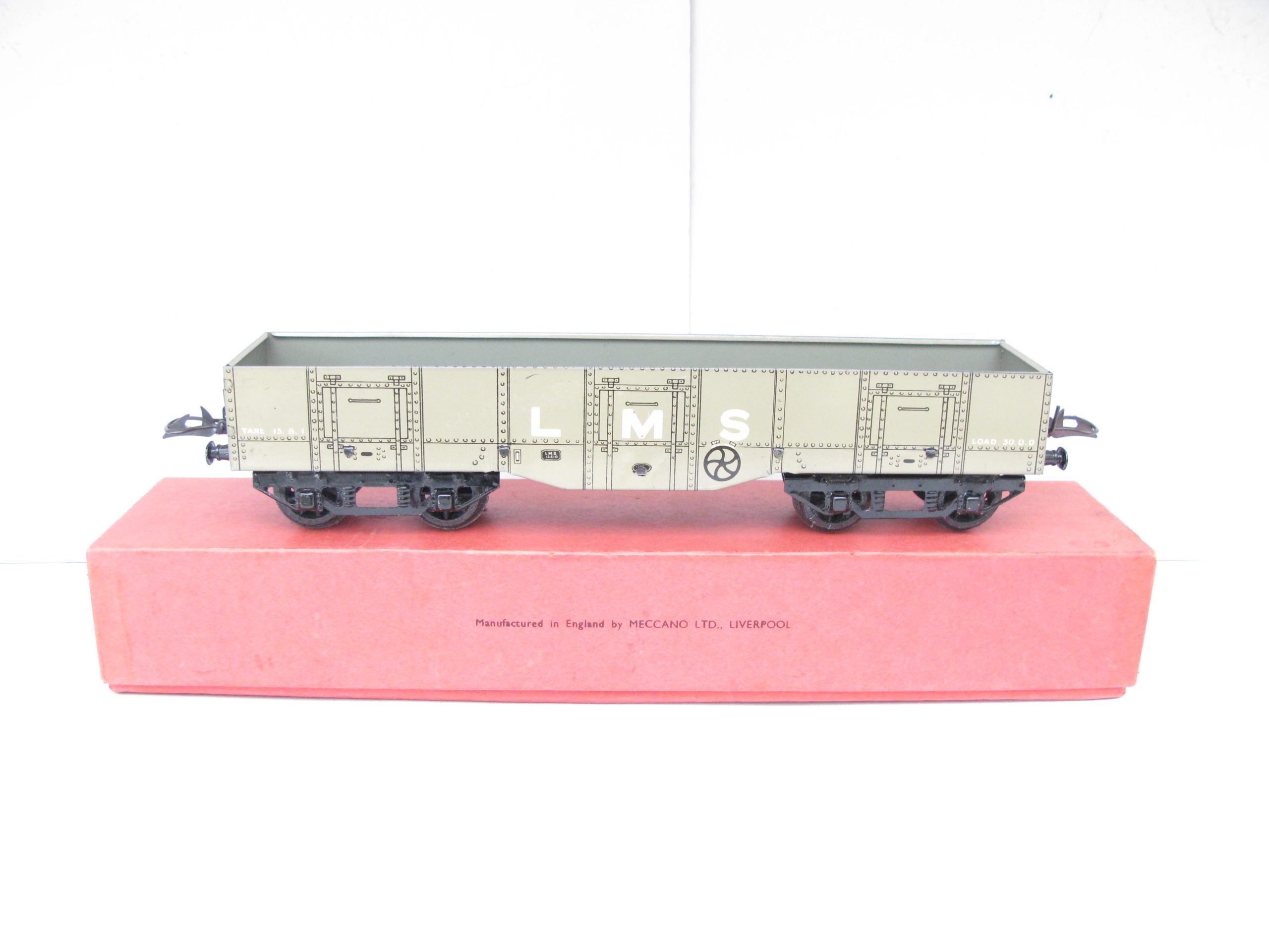 Hornby 0 Gauge High Capacity Wagon LMS Coal - Boxed in a Factory over labelled No.2 Timber wagon Box - Near Mint to Mint - Image 7
