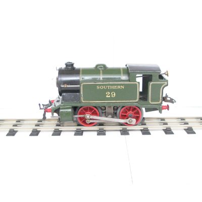 Hornby 0 Gauge E120 Tank Loco SR Green No.29, 3-rail 20 volt Electric - unboxed