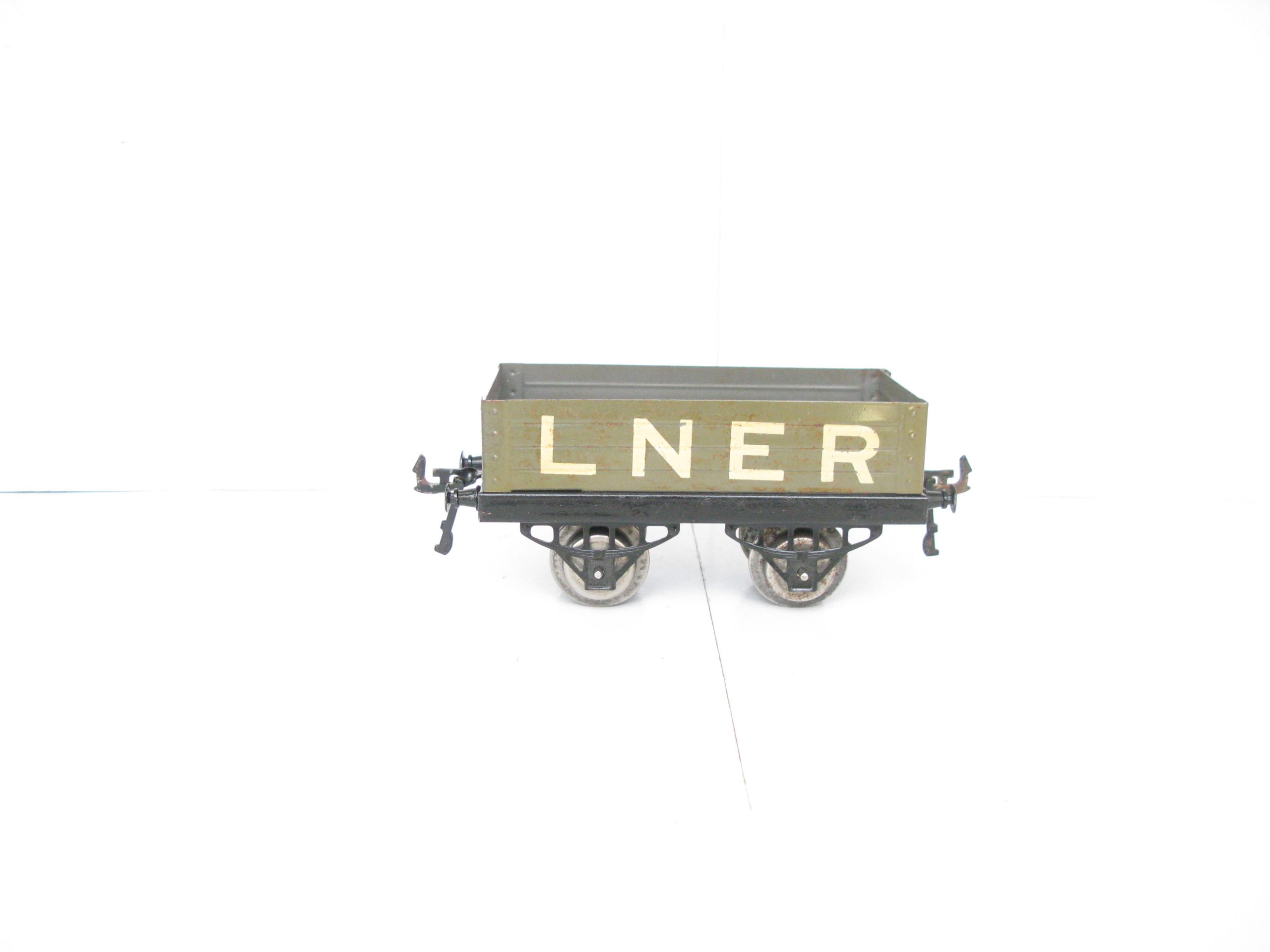 Hornby 0 Gauge Early No.1 Loco & Tender LNER lined black Good set, Clockwork Circa 1924/25 - Boxed - Overall Excellent - Image 12
