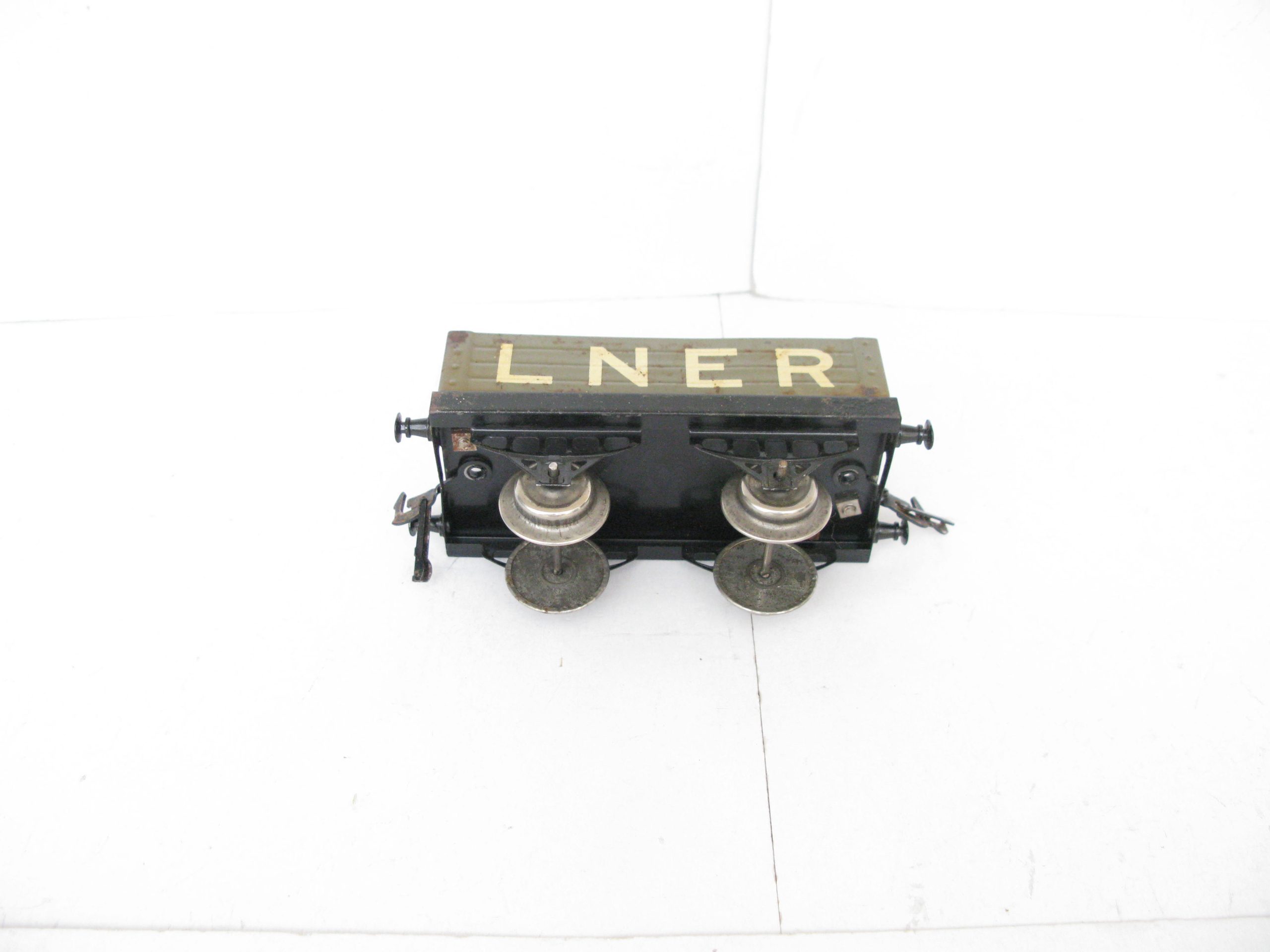 Hornby 0 Gauge Early No.1 Loco & Tender LNER lined black Good set, Clockwork Circa 1924/25 - Boxed - Overall Excellent - Image 14