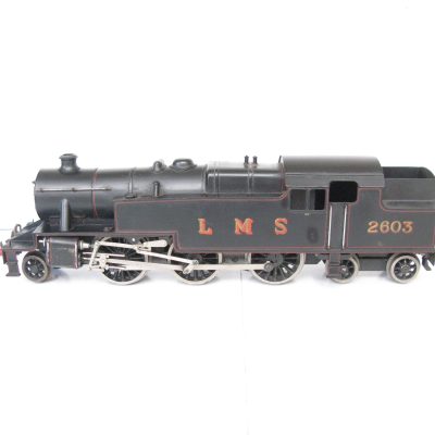 Bassett Lowke 0 Gauge 2-6-4 Stanier Tank Loco Lined black No.2603, 3-rail electric - unboxed - Excellent