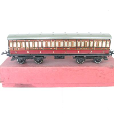 Hornby 0 Gauge No.2 1st/3rd LMS Passenger coach - Boxed - Excellent