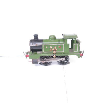 Hornby 0 Gauge Early 0-4-0 electric LNER Tank Loco No.463, 3-rail 6 volt Electric - unboxed