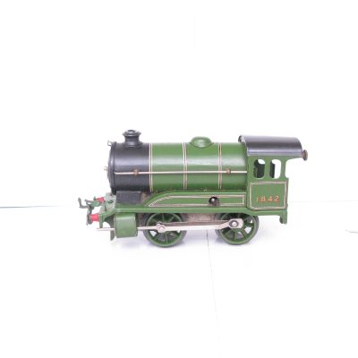 Hornby 0 Gauge Post war 0-4-0 Clockwork No.501 Loco (Note Loco only - lacks Tender ) LNER Green No.1842 - unboxed