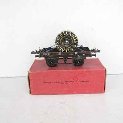 Hornby 0 Gauge SR No.1 Flat Truck with Cable Drum - Boxed -Excellent