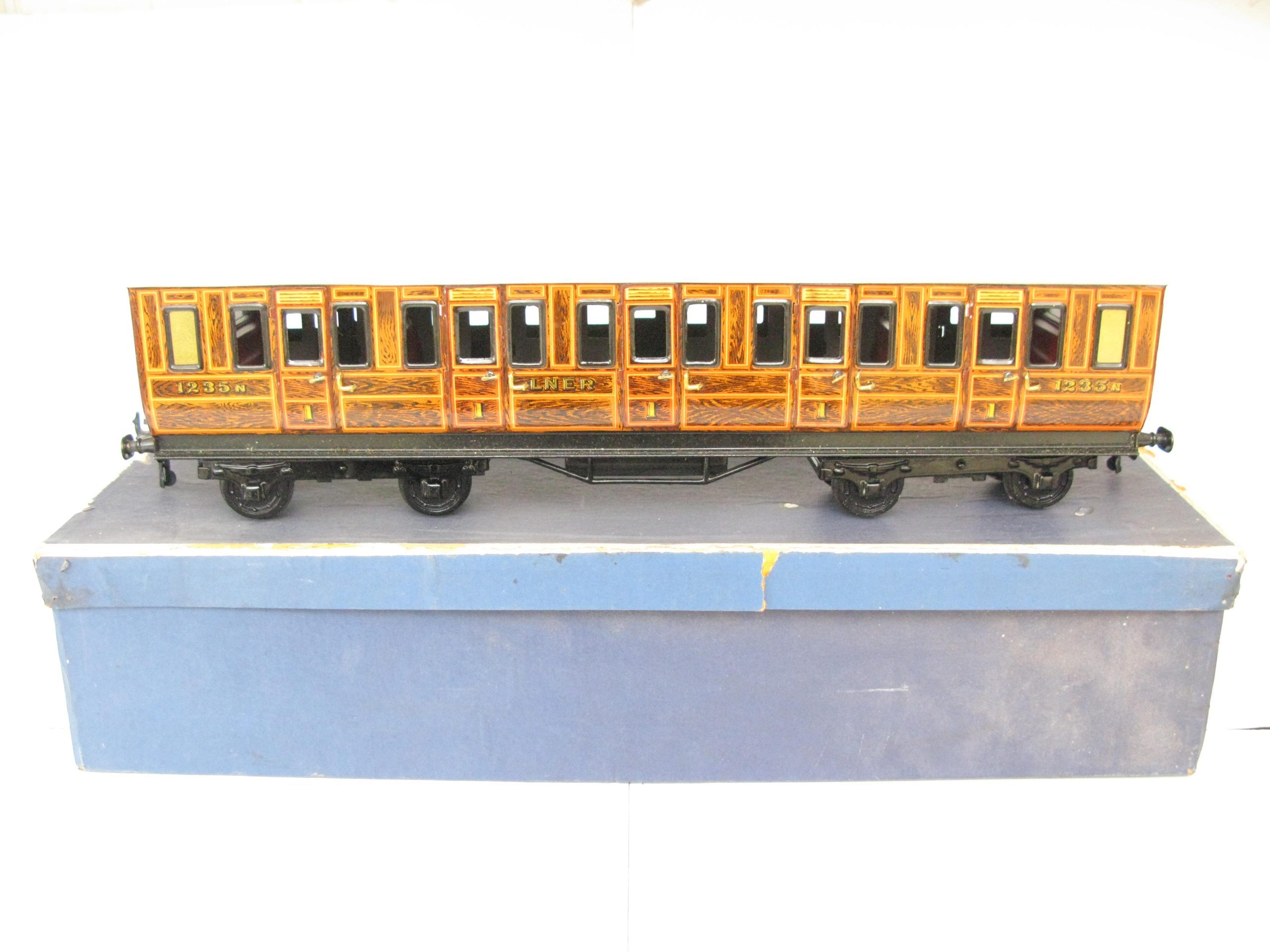 Bing Gauge 1 1924 Series LNER All 1st Passenger coach No.1235N - Boxed - Near Mint