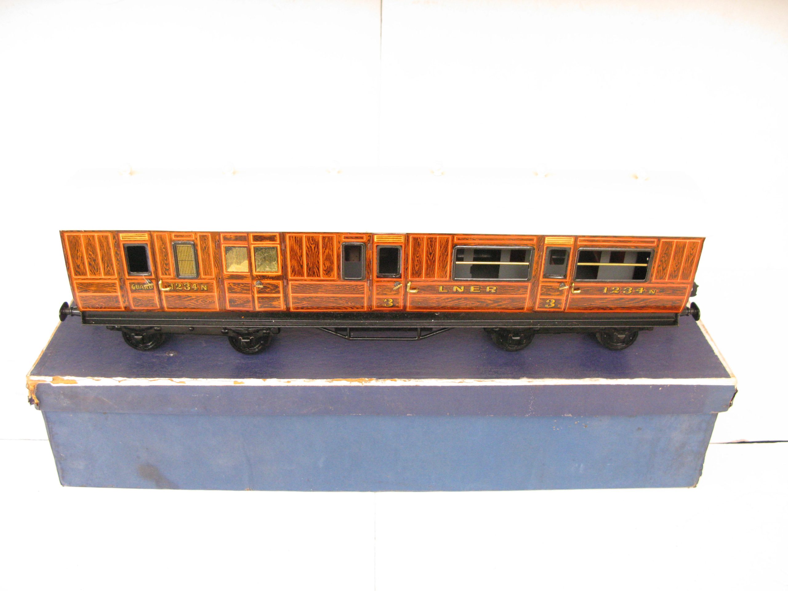 Bing Gauge 1 1924 Series LNER All 3rd Passenger Brake end coach No.1234N - Boxed - Near Mint - Image 8