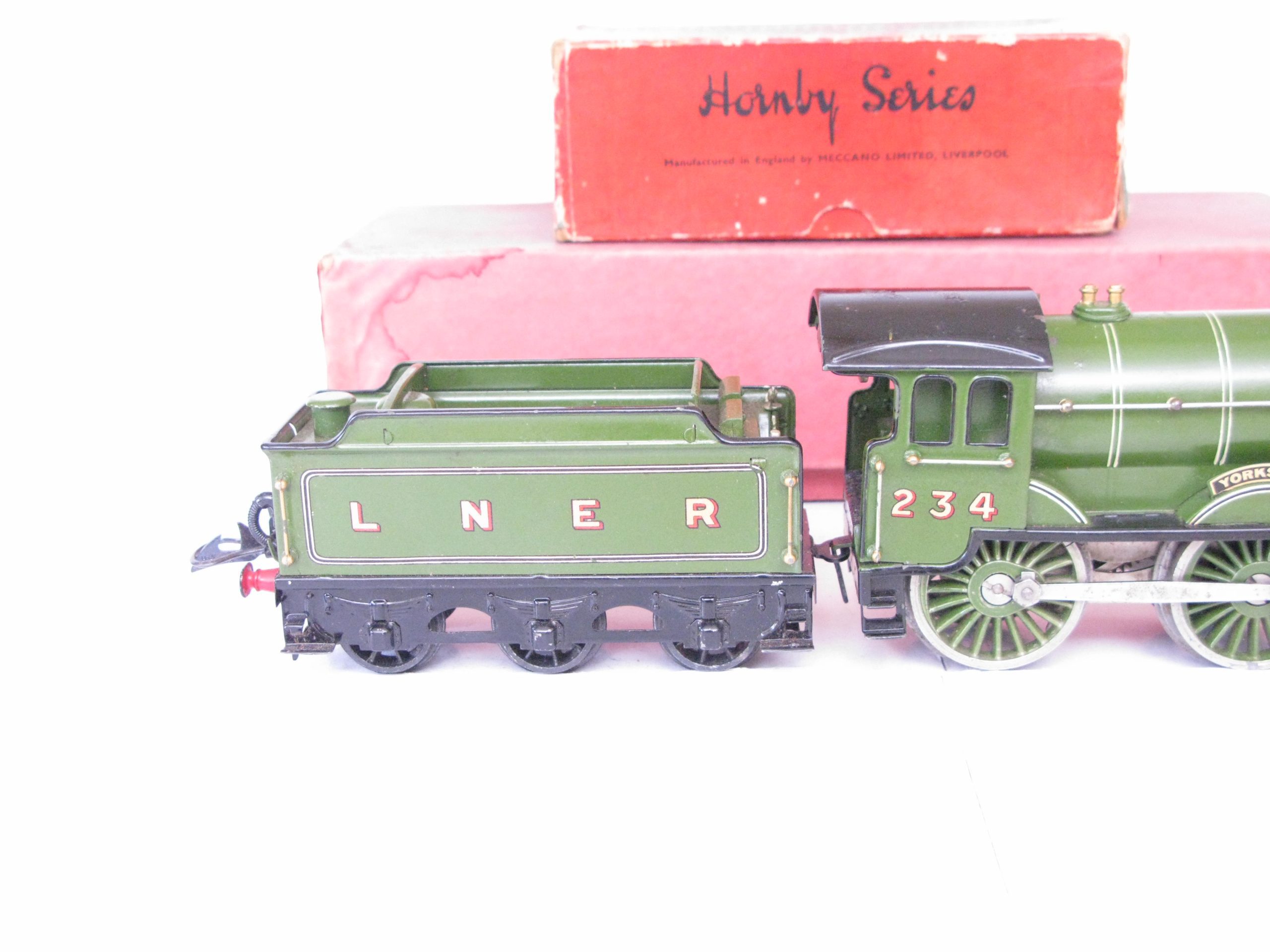 Hornby 0 Gauge No.2 Special Loco & Tender LNER Lined 'YORKSHIRE', Clockwork Circa 1931/34 - Boxed - Excellent - Image 11