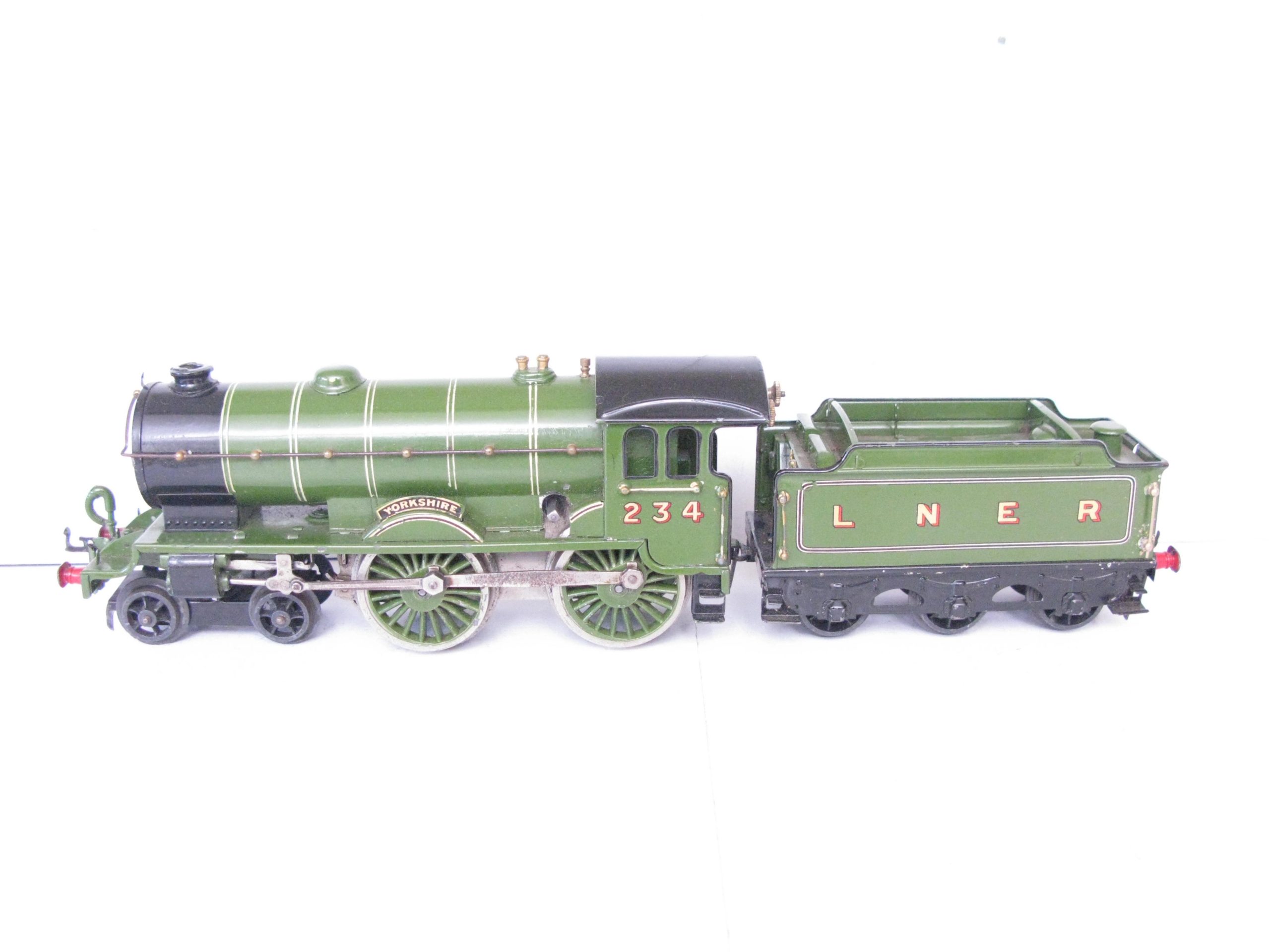 Hornby 0 Gauge No.2 Special Loco & Tender LNER Lined 'YORKSHIRE', Clockwork Circa 1929/30 - unboxed - Excellent