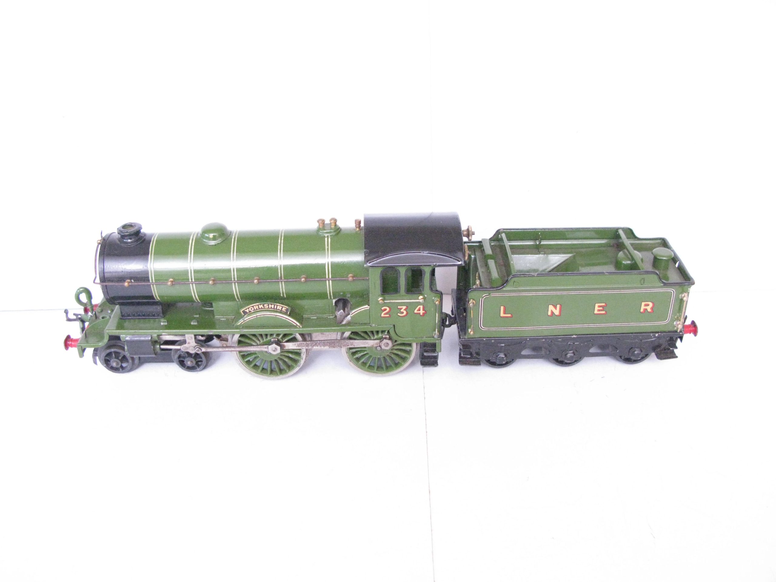 Hornby 0 Gauge No.2 Special Loco & Tender LNER Lined 'YORKSHIRE', Clockwork Circa 1929/30 - unboxed - Excellent - Image 2
