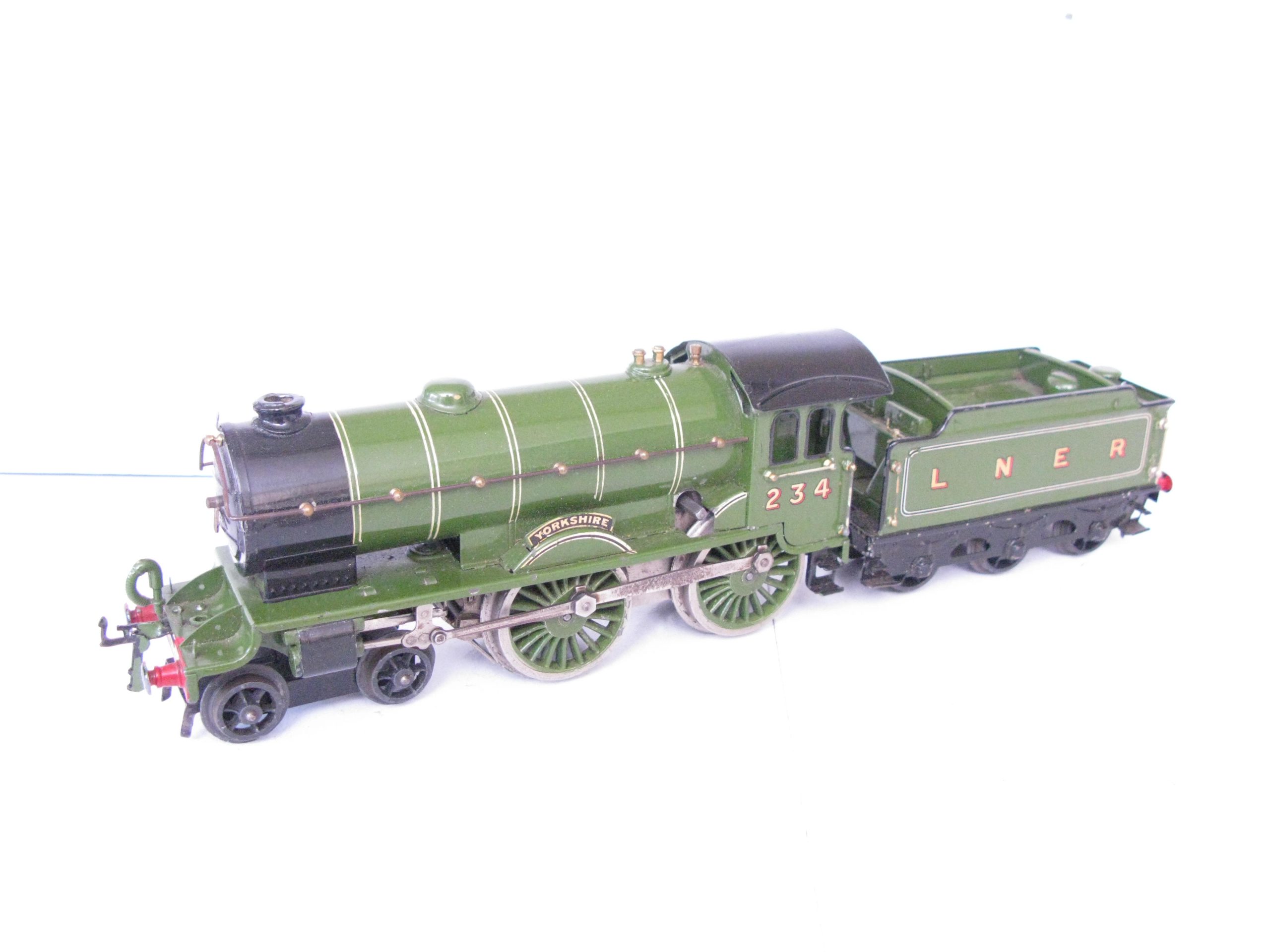 Hornby 0 Gauge No.2 Special Loco & Tender LNER Lined 'YORKSHIRE', Clockwork Circa 1929/30 - unboxed - Excellent - Image 5