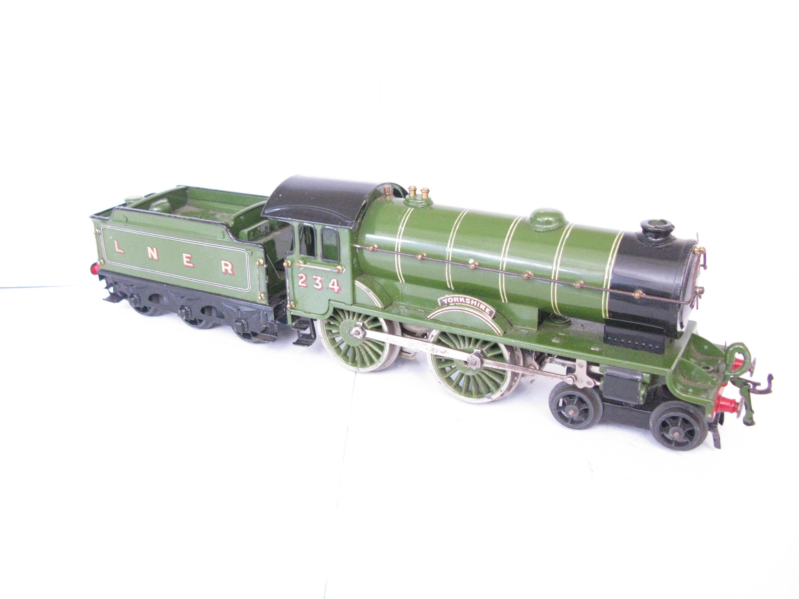 Hornby 0 Gauge No.2 Special Loco & Tender LNER Lined 'YORKSHIRE', Clockwork Circa 1929/30 - unboxed - Excellent - Image 6