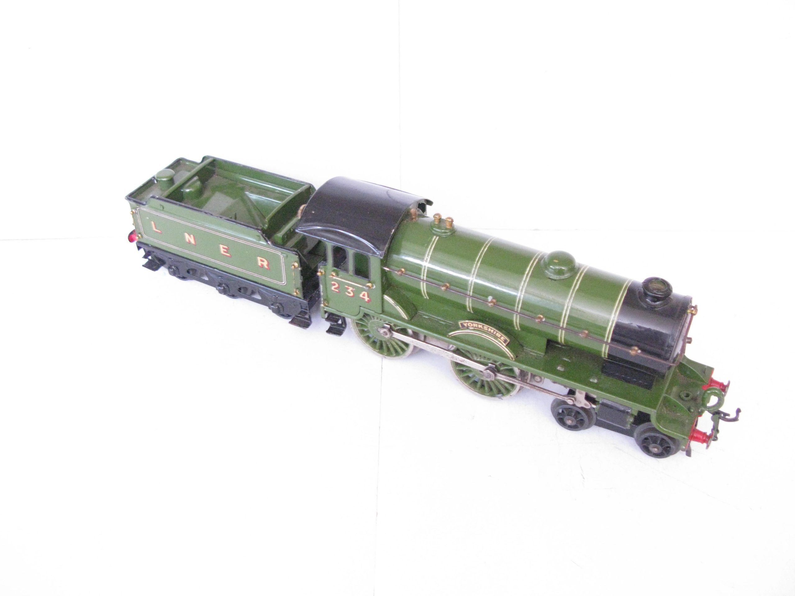 Hornby 0 Gauge No.2 Special Loco & Tender LNER Lined 'YORKSHIRE', Clockwork Circa 1929/30 - unboxed - Excellent - Image 7