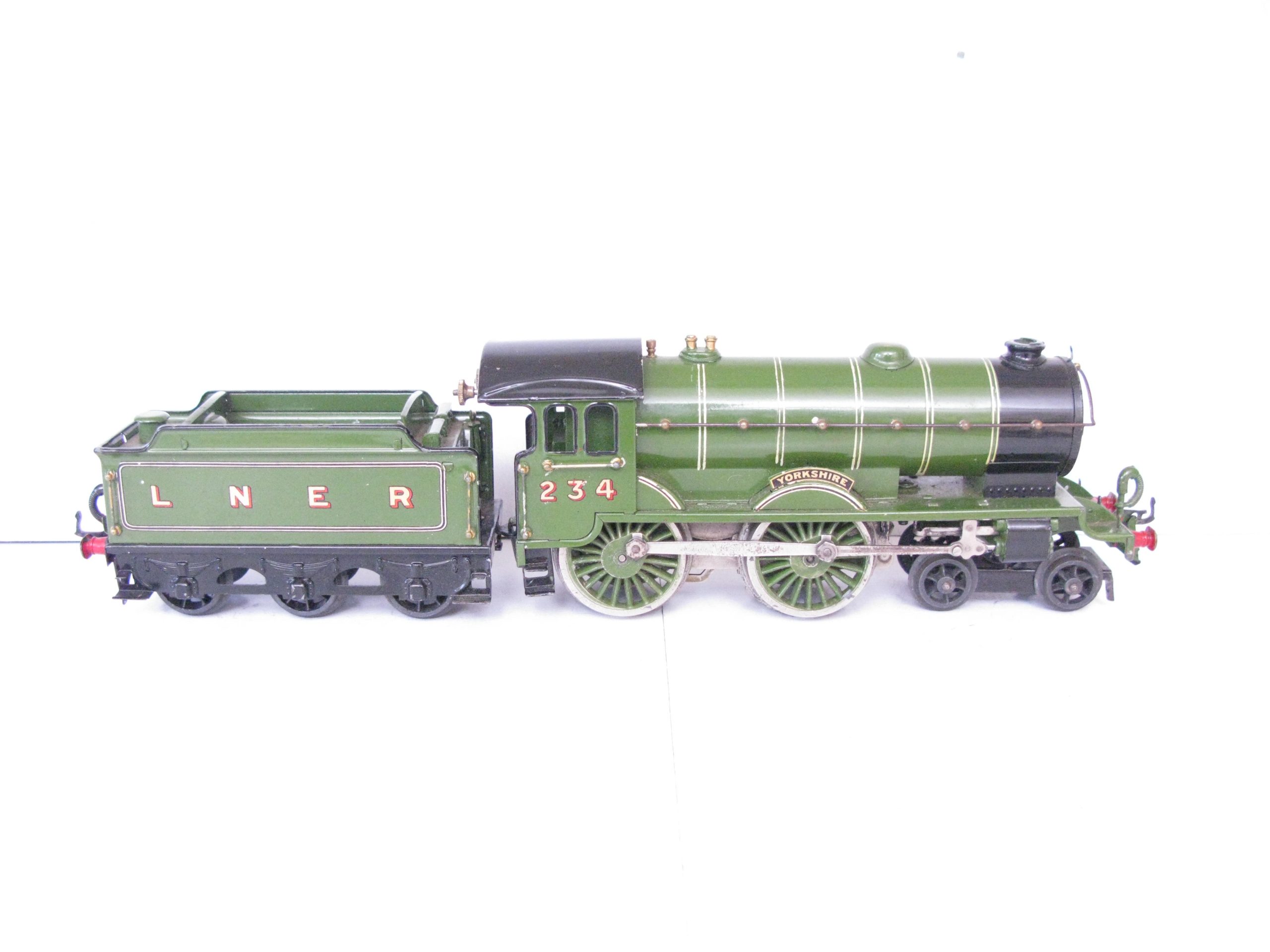 Hornby 0 Gauge No.2 Special Loco & Tender LNER Lined 'YORKSHIRE', Clockwork Circa 1929/30 - unboxed - Excellent - Image 11