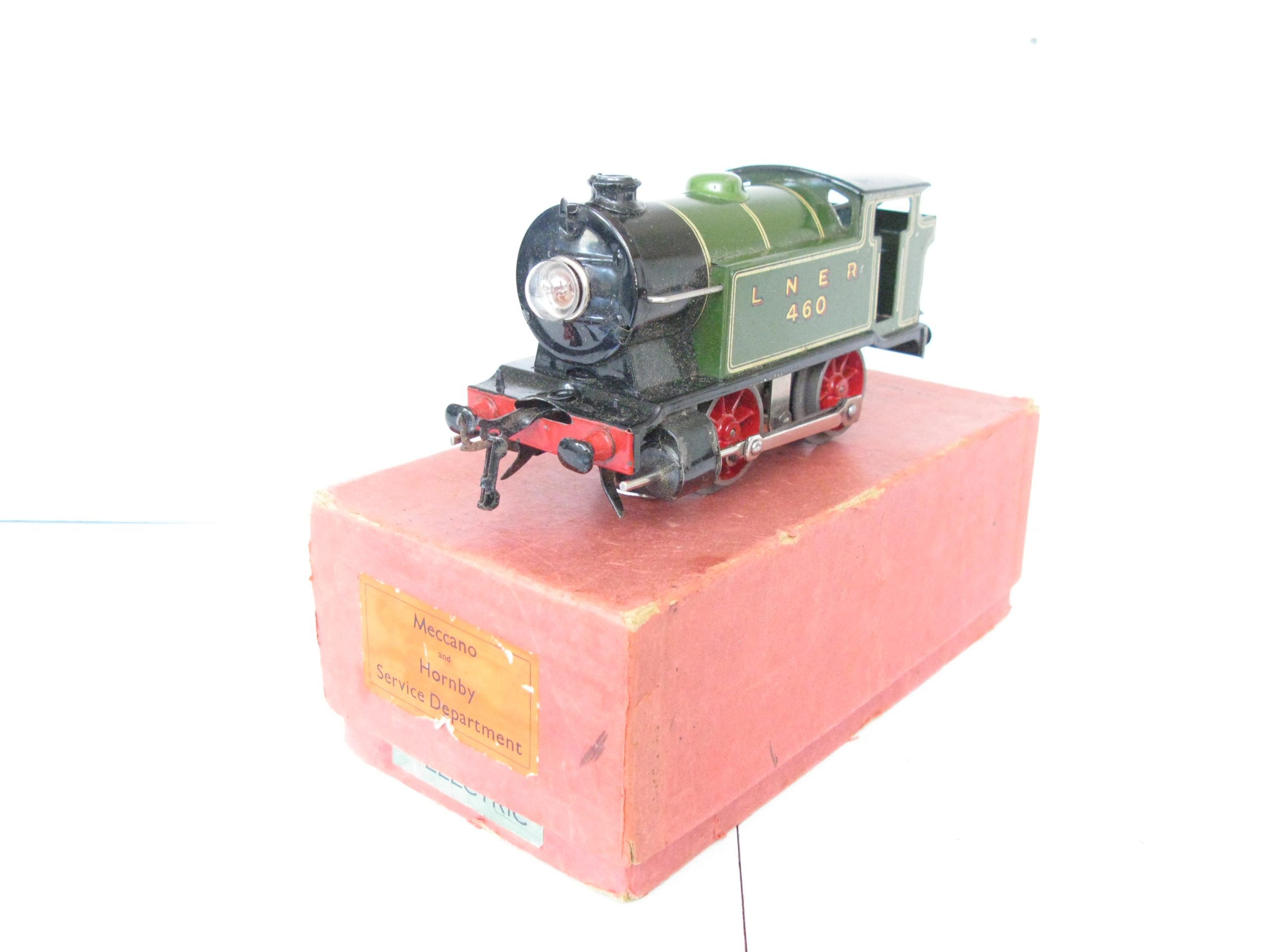 Hornby 0 Gauge EM1/20 Tank Loco LNER Green No.460, 3-rail 20 volt Electric - in factory repair Box - Image 3