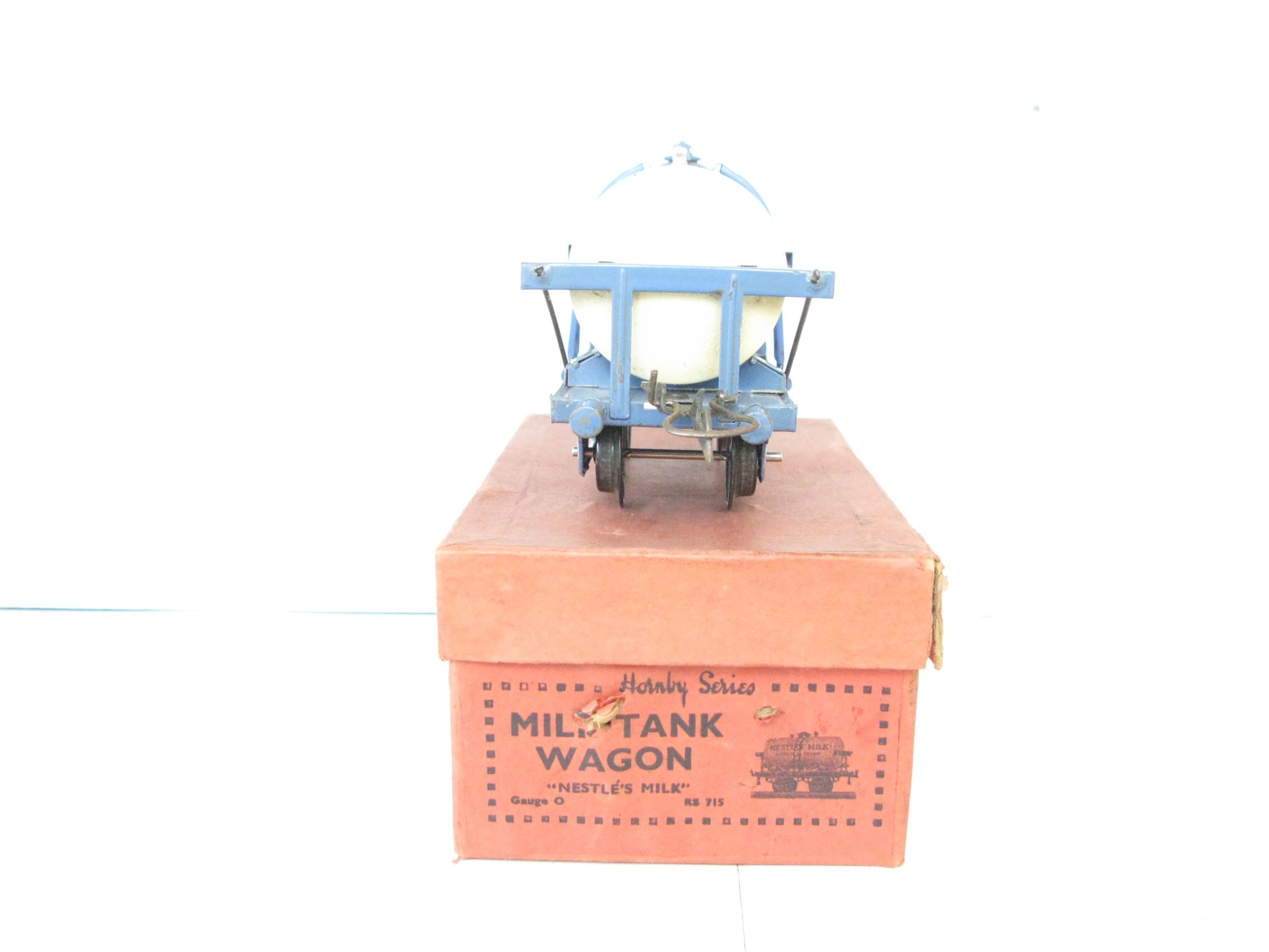 Hornby 0 Gauge 'NESTLES' Milk Tank wagon version with Blue base, Circa 1937 - Boxed - Excellent - Image 6