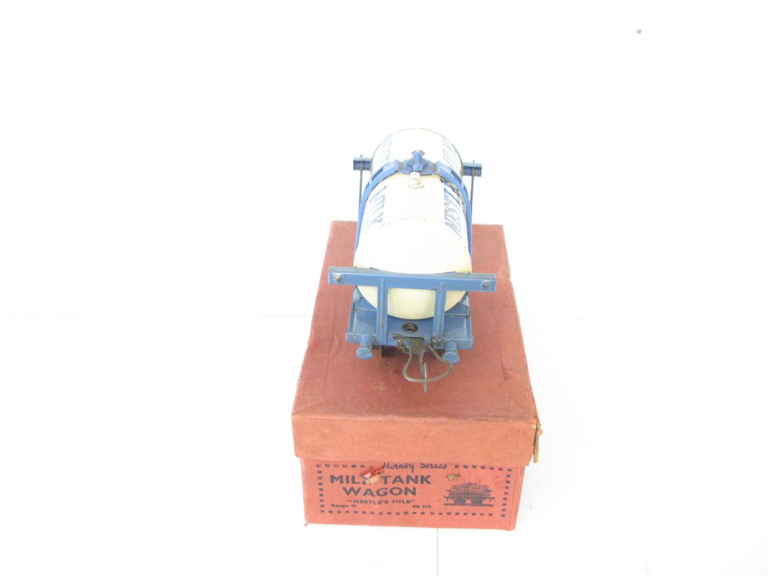 Hornby 0 Gauge 'NESTLES' Milk Tank wagon version with Blue base, Circa 1937 - Boxed - Excellent - Image 7