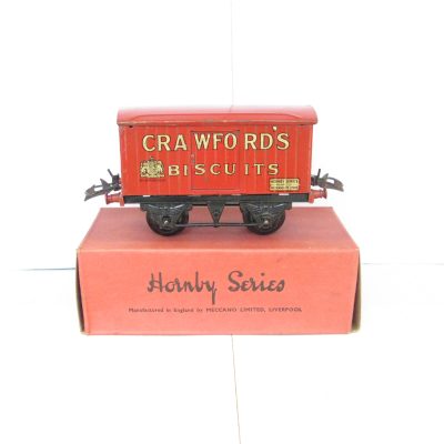 Hornby 0 Gauge 'CRAWFORDS' Biscuits Private owner van - Boxed - Excellent