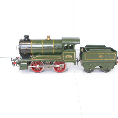 Hornby 0 Gauge E120 Loco & Tender GWR Green No.4300, 3-rail 20 volt Electric - unboxed