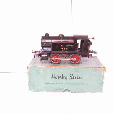 Hornby 0 Gauge LST1/20 Tank loco LNER lined Black No.826 Circa 1934/35, 3-rail 20 volt Electric - Boxed