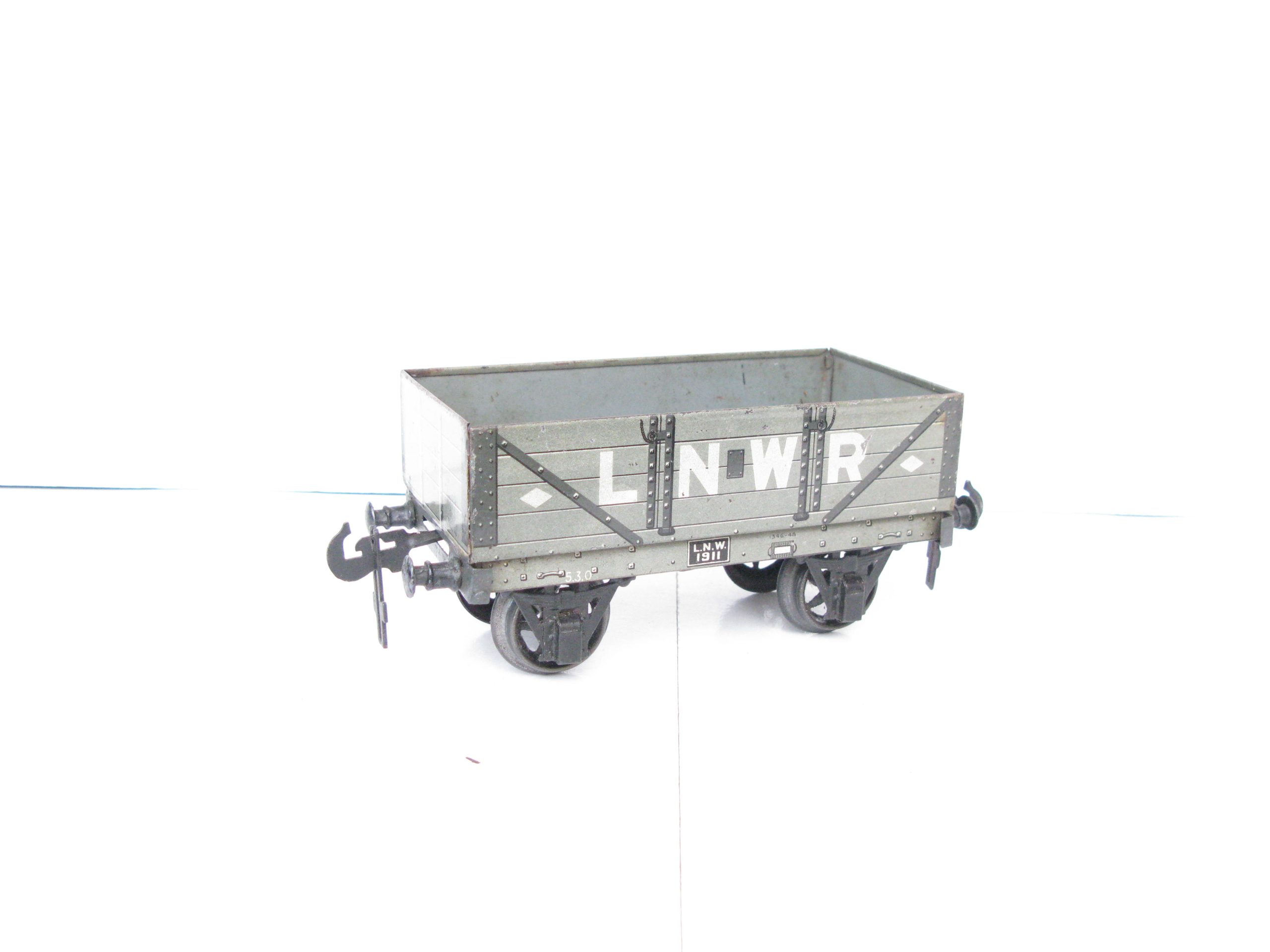 Carette Gauge 1 Tinprinted 'LNWR' (London North Western Railway) Open wagon - unboxed - Image 4