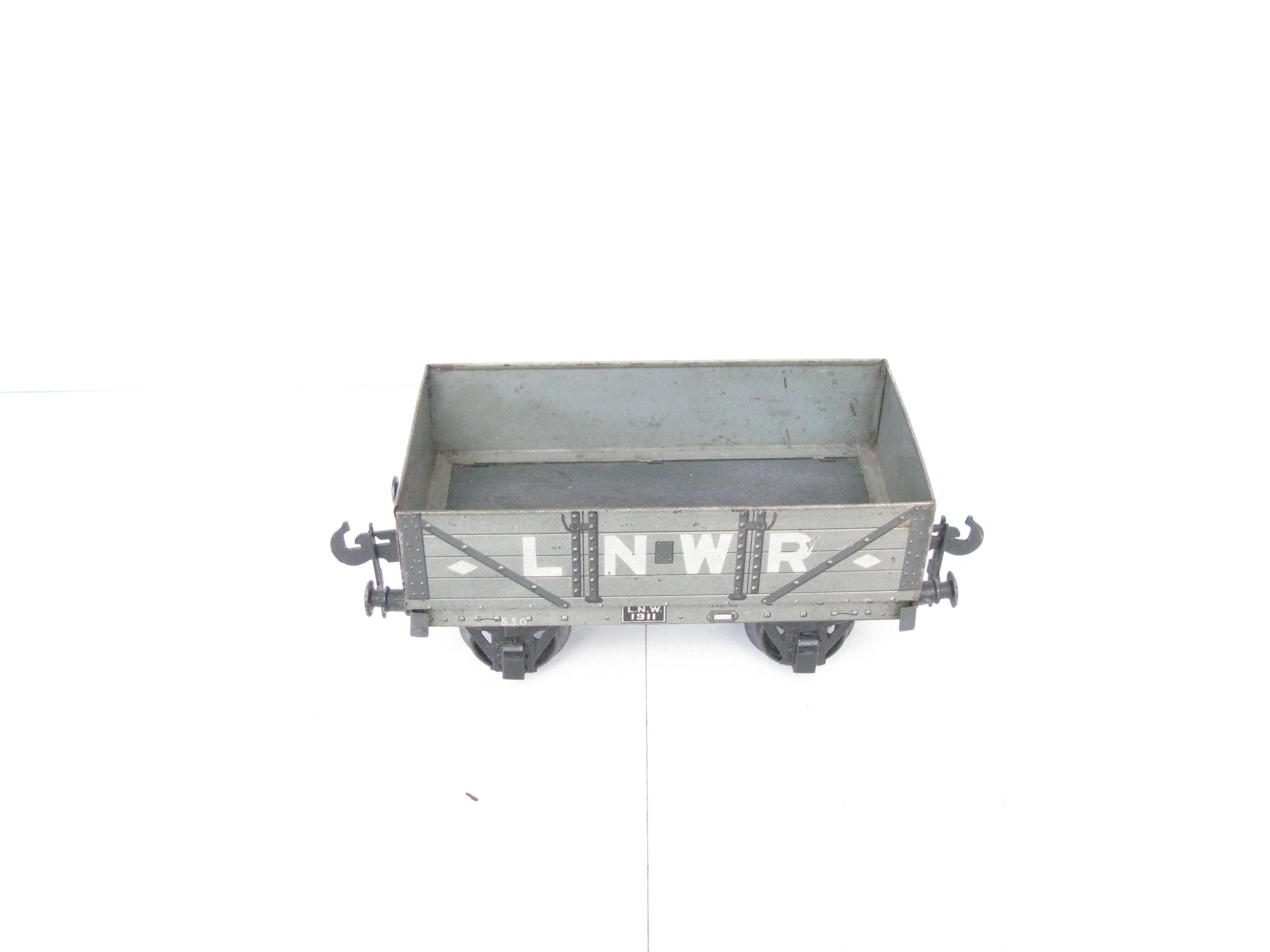 Carette Gauge 1 Tinprinted 'LNWR' (London North Western Railway) Open wagon - unboxed - Image 6