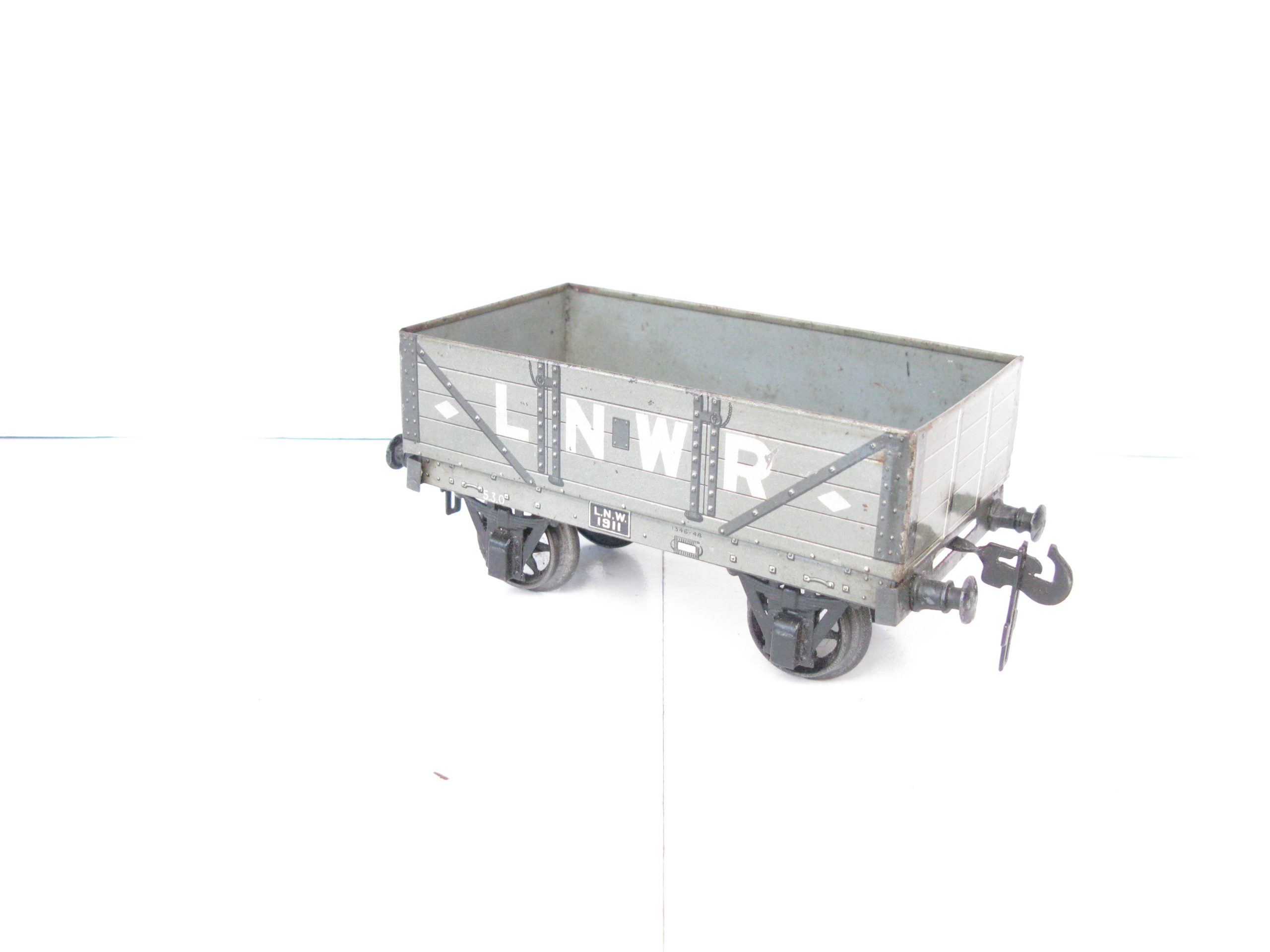 Carette Gauge 1 Tinprinted 'LNWR' (London North Western Railway) Open wagon - unboxed - Image 7