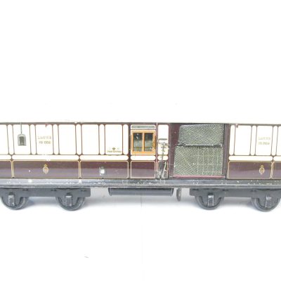 Carette Gauge 1 Tinprinted 'LNWR' (London North Western Railway) Bogie Mail coach No.1339 - unboxed - Excellent