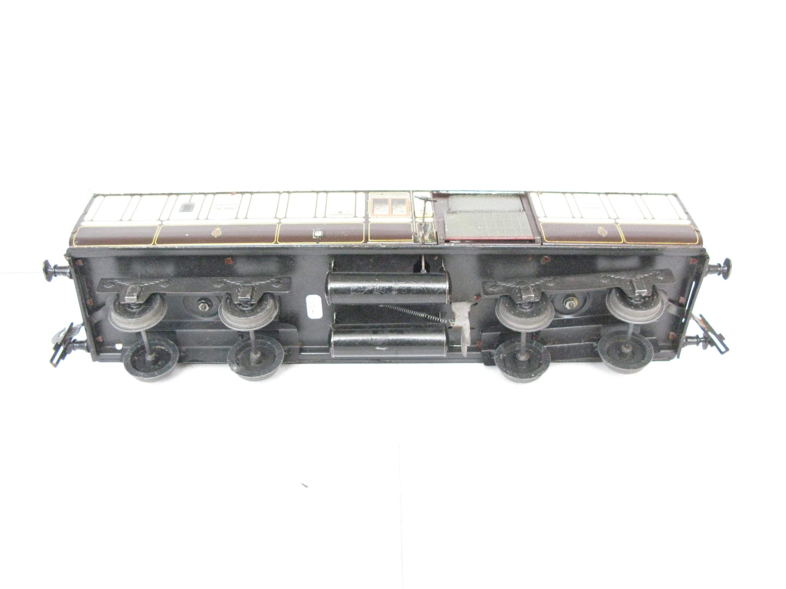 Carette Gauge 1 Tinprinted 'LNWR' (London North Western Railway) Bogie Mail coach No.1339 - unboxed - Excellent - Image 5